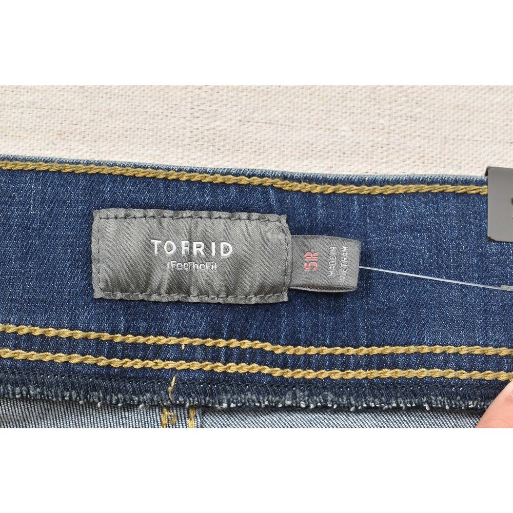 Torrid Size 5 Lean Jean Straight Jeans Plus Size 28 Avalon Blue Denim 4jean lean - Picture 8 of 8